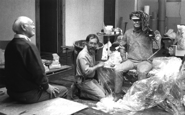 robert wilde sculpting portrait